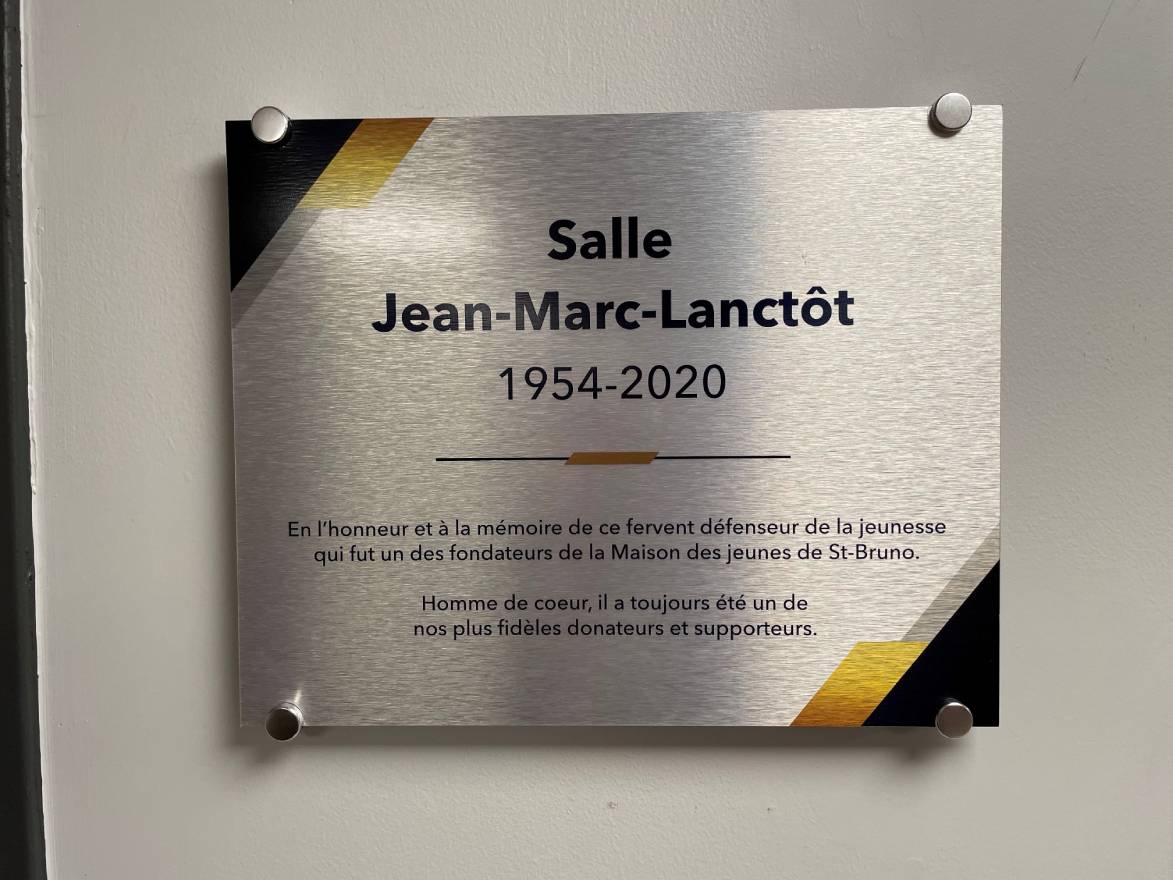 Inauguration de la salle Jean-Marc Lanctôt